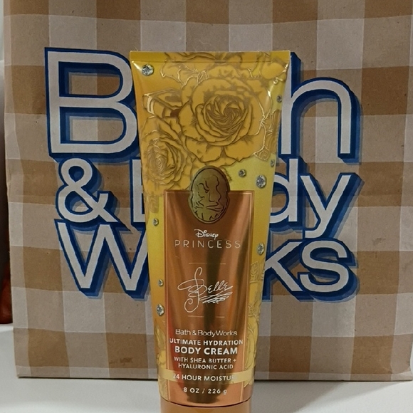 Bath & Body Works Other - Bath And Body Works Disney Princess Belle Ultimate Hydration Body Cream - Gold